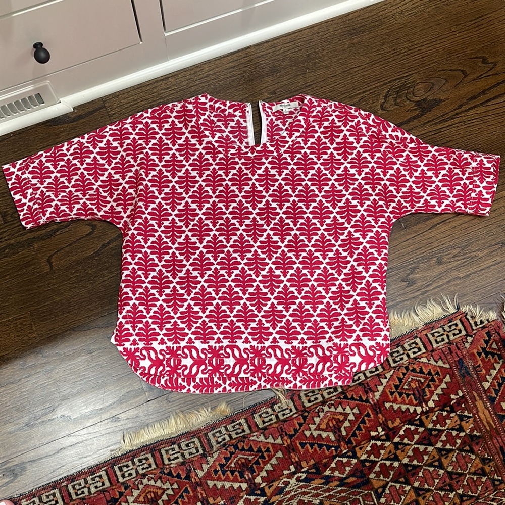 Madewell printed cropped top